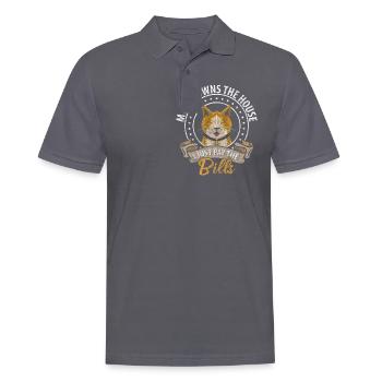 Kater Katzen - Männer Poloshirt - Anthrazit - Vorne - Nico (186cm)