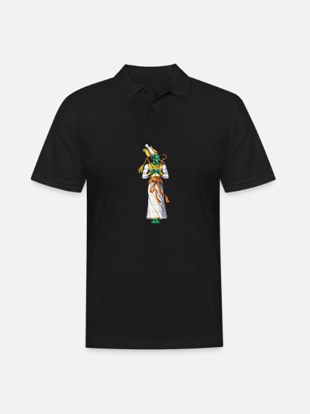 Egyptian God Osiris - Men's Polo Shirt - black