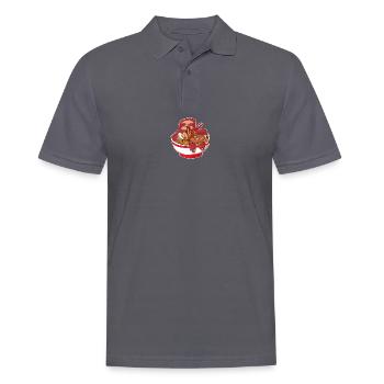 Ramen Kawaii Faultier Anime Otaku Japan Nudeln - Männer Poloshirt - Anthrazit - Vorne - Nico (186cm)