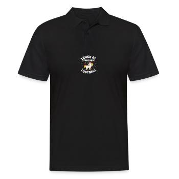 I Suck At Fantasy Football Unicorn Loose Gift - Men's Polo Shirt - black - Front - Kai (181cm)
