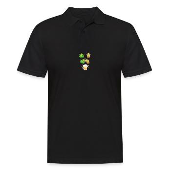 meadows outfit beer fusion hops malt - Men's Polo Shirt - black - Front - Kai (181cm)