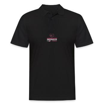 Nurse Life, Krankenschwester, Pflegekraft - Männer Poloshirt - Schwarz - Vorne - Kai (181cm)