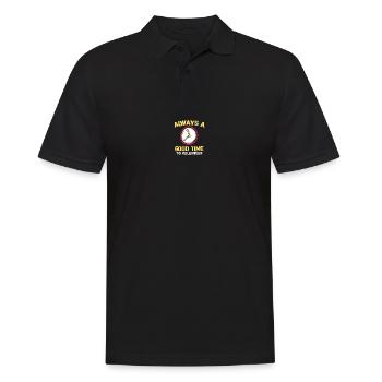 Volunteers Freiwillige Feuerwehr Helfer Retter - Männer Poloshirt - Schwarz - Vorne - Kai (181cm)