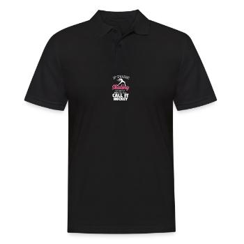 Eiskunstläuferin Eiskunstlaufen Schlittschuh - Männer Poloshirt - Schwarz - Vorne - Kai (181cm)