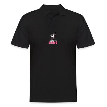 Eiskunstläuferin Eiskunstlaufen Schlittschuh - Männer Poloshirt - Schwarz - Vorne - Kai (181cm)