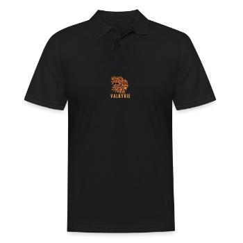 Walküre Wikinger Valkyrie Kriegerin - Männer Poloshirt - Schwarz - Vorne - Kai (181cm)