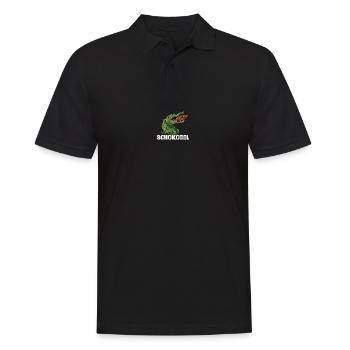 Schokodil Alligator Krokodil Echse Raubtier Reptil - Männer Poloshirt - Schwarz - Vorne - Kai (181cm)