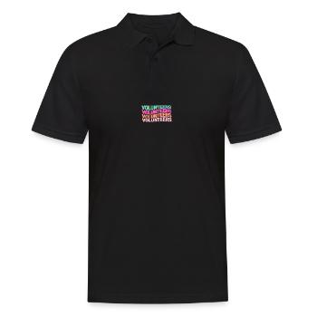 Volunteers Freiwillige Feuerwehr Helfer Retter - Männer Poloshirt - Schwarz - Vorne - Kai (181cm)