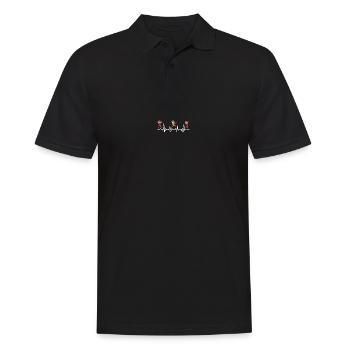 Erzieherin Herzschlag Kindergarten Vorschule Kita - Männer Poloshirt - Schwarz - Vorne - Kai (181cm)