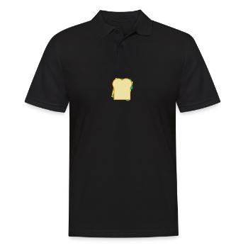Käsebrot - Männer Poloshirt - Schwarz - Vorne - Kai (181cm)
