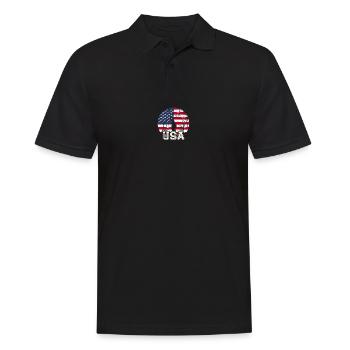 Usa Statue of Liberty - Men's Polo Shirt - black - Front - Kai (181cm)