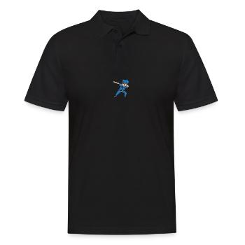 Cadeau drôle de police Dabbing Policeman Dab - Polo Homme - noir - Devant - Kai (181cm)