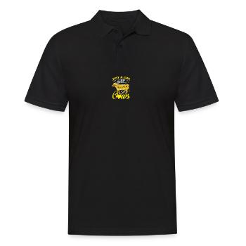 Just A Girl Who Loves Cows Mixed Sunflower T Shirt - Men's Polo Shirt - black - Front - Kai (181cm)