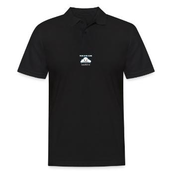 Lustiger Programmierer-Witz - Es gibt keine Wolkengrafik - Männer Poloshirt - Schwarz - Vorne - Kai (181cm)