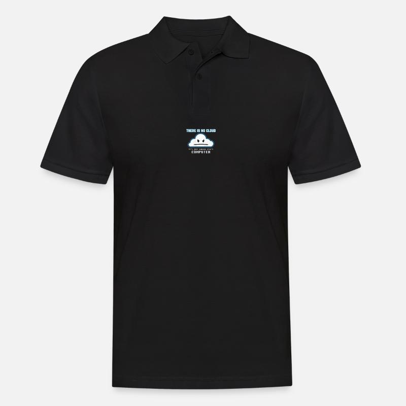 Funny Programmer Joke - Il n'y a pas de nuage graphique - Polo Homme - noir