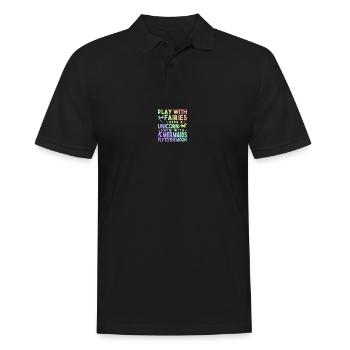 jouer avec des fées - Polo Homme - noir - Devant - Kai (181cm)