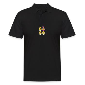 Poulet Punk Poulet Poulet Punker Bébé Individuel - Polo Homme - noir - Devant - Kai (181cm)