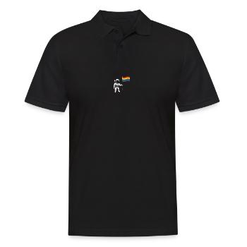 Astronaut Gay Gay Pride LGBTQ Gift - Men's Polo Shirt - black - Front - Kai (181cm)