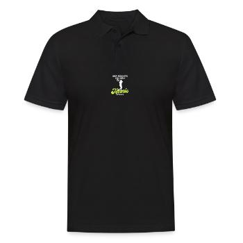 Je vais vous donner le tennis en jouant au tennis - Polo Homme - noir - Devant - Kai (181cm)