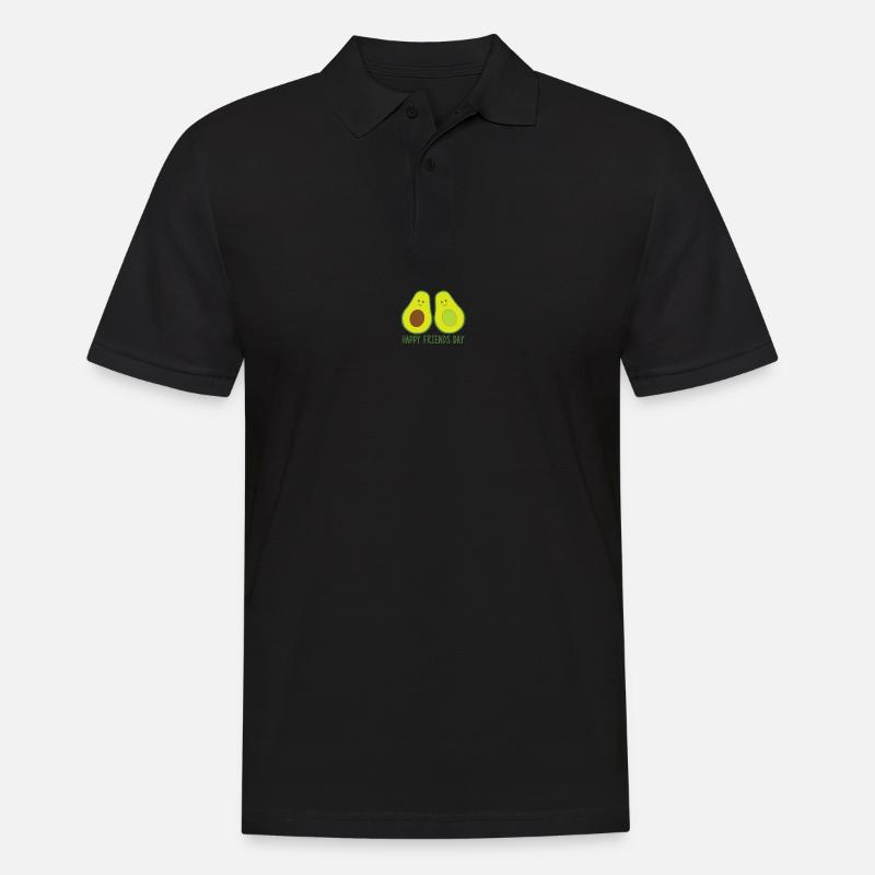Beste Freunde Avocado - Männer Poloshirt - Schwarz