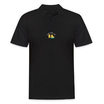 Ich bin in Rente - Männer Poloshirt - Schwarz - Vorne - Kai (181cm)