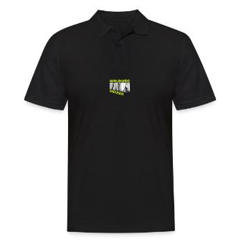 Waldweg Heizer Mountain Biker Und Downhill Fahrer - Männer Poloshirt - Schwarz - Vorne - Kai (181cm)