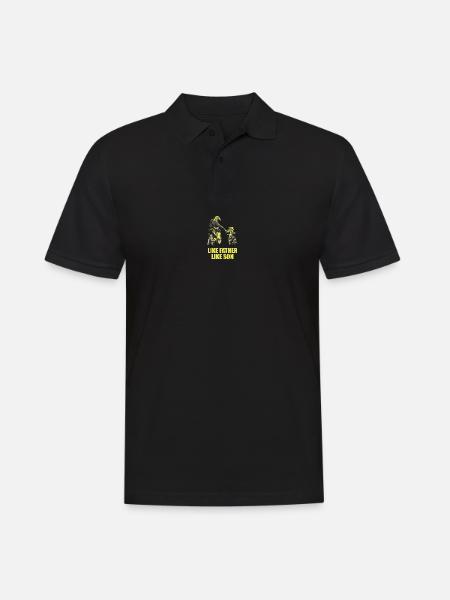 Like Father Like Son Motocross Motocross Dad Motoc - Men's Polo Shirt - black