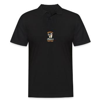 Aventure aventure voyage backpacker camping - Polo Homme - noir - Devant - Kai (181cm)