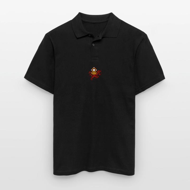 Deep Sea Octopus Deep Sea Diver oder Lehrer Gesche Männer Poloshirt