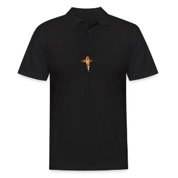 Lion de Juda israélite ou cadeau Jude - Polo Homme - noir - Devant - Kai (181cm)