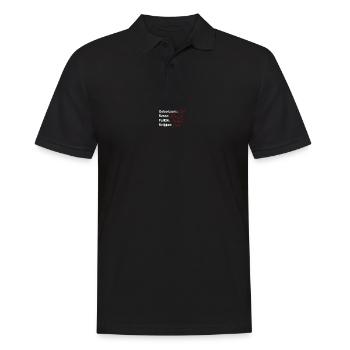 Place of birth earth race human - Men's Polo Shirt - black - Front - Kai (181cm)
