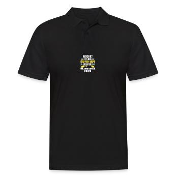 Stage Crew Bühnentechniker Veranstaltungstechnik - Männer Poloshirt - Schwarz - Vorne - Kai (181cm)