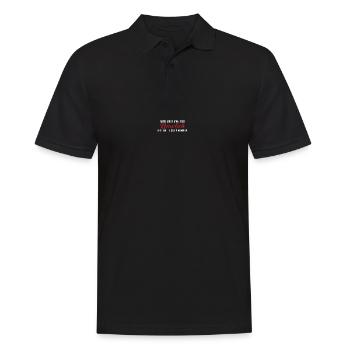 Mich muss man sich nervlich erstmal leisten können - Männer Poloshirt - Schwarz - Vorne - Kai (181cm)