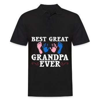 arrière-grand-père grand-père arrière-grands-parents grand-père - Polo Homme - noir - Devant - Kai (181cm)