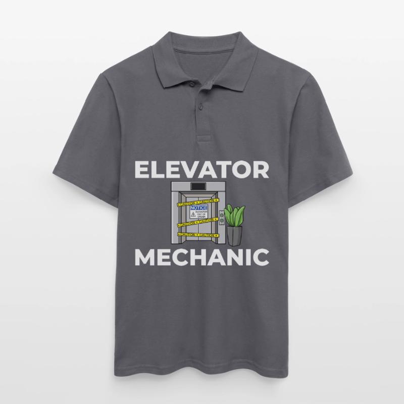 Elevator Elevator Technician Elevator Elevator Men's Polo Shirt
