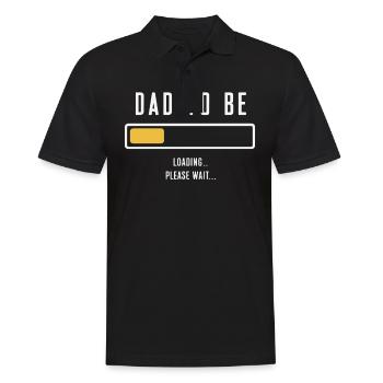 Père, papa, fête des pères, famille papa - Polo Homme - noir - Devant - Kai (181cm)