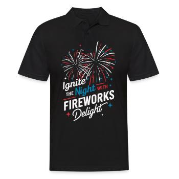 Pyrotechnie Feux d’artifice Pyrotechnie - Polo Homme - noir - Devant - Kai (181cm)