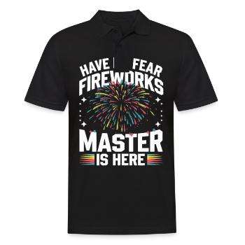 Pyrotechnie Feux d’artifice Pyrotechnie - Polo Homme - noir - Devant - Kai (181cm)