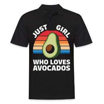 Avocado Essen Guacamole Vegan - Männer Poloshirt - Schwarz - Vorne - Kai (181cm)