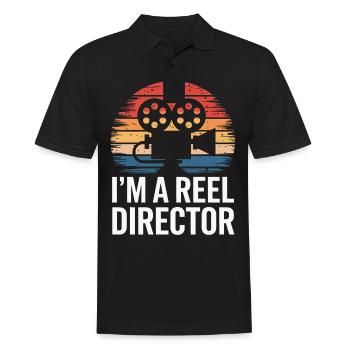 Filmmaker Film Director Cinematographer Film - Men's Polo Shirt - black - Front - Kai (181cm)