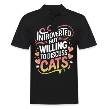 Introverti, antisocial, introverti - Polo Homme - noir - Devant - Kai (181cm)