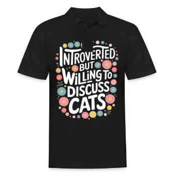 Introvertierter asozialer introvertierter - Männer Poloshirt - Schwarz - Vorne - Kai (181cm)