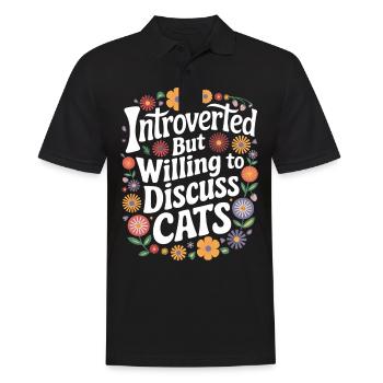 Introverti, antisocial, introverti - Polo Homme - noir - Devant - Kai (181cm)