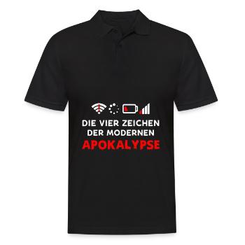 Nerd Geek Lustige Internet Akku - Männer Poloshirt - Schwarz - Vorne - Kai (181cm)