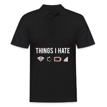 Geek cadeau nerd - Polo Homme - noir - Devant - Kai (181cm)