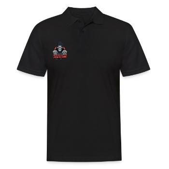 Crâne de gangster - Polo Homme - noir - Devant - Kai (181cm)