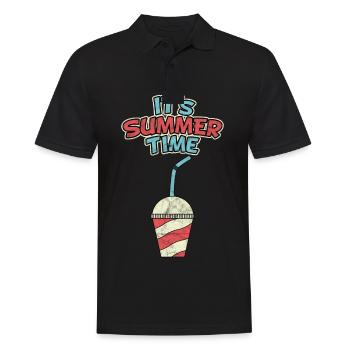 Milkshake Summer Ice Cream Soft Ice Lemonade Gift - Men's Polo Shirt - black - Front - Kai (181cm)