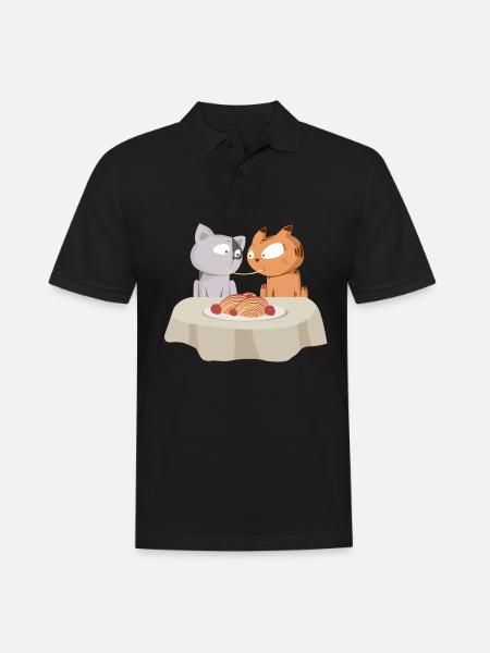Chat Susie et les voyous Amour Saint Valentin - Polo Homme - noir
