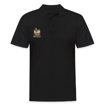 What happens in the Karaoke Box remains in the... - Men's Polo Shirt - black - Front - Kai (181cm)