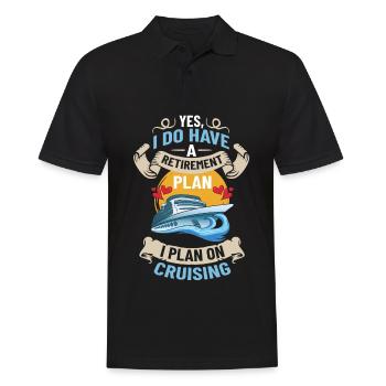 Cruise Ship Cruise Cruise Cruise - Men's Polo Shirt - black - Front - Kai (181cm)